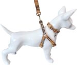 Cute Plaid Dog Collar Harness and Leash with Safety Buckle - Image 2