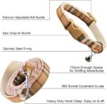 Cute Plaid Dog Collar Harness and Leash with Safety Buckle - Image 3