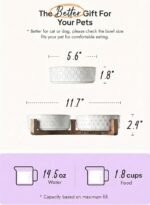 LE TAUCI Dog Bowl Set with Acacia Wood Stand - Image 4