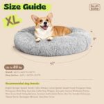 Extra Large Donut Calming Dog Bed with Orthopedic Memory Foam Dogs - Image 2