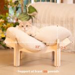 CHEERHOME PETS Elevated Cat Bed Wooden - Image 4