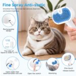 Pet Steam Brush for Dog & Cat - 3-in-1 Steam Grooming Brush - Image 2