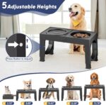 XIAZ Elevated Dog Bowls Large Breed Raised Dogs Bowl Stand - Image 5