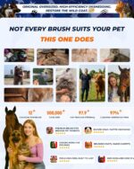 Extra Large 2-Sided Undercoat Rake for Dogs & Cats - Image 3