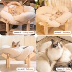 CHEERHOME PETS Elevated Cat Bed Wooden - Image 2