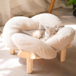 CHEERHOME PETS Elevated Cat Bed Wooden