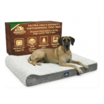 Dog Bed that Won't Go Flat – 45D Orthopedic Memory Foam for Large Dogs